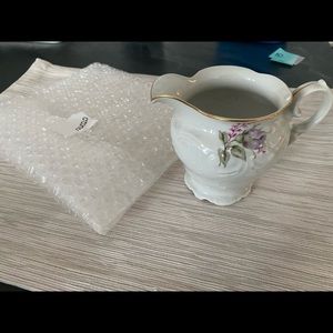 Creamer Drink Ware with Floral Design